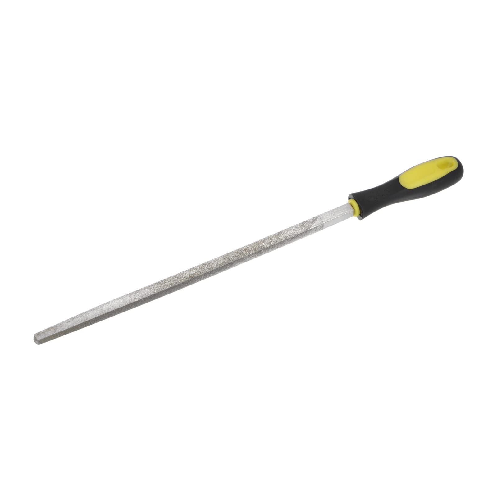 HARFINGTON Lima recubierta de diamante de 12 pulgadas, grano 80, herramientas cuadradas con mango de plástico para metal, vidrio, madera, piedra, pulido, grabado