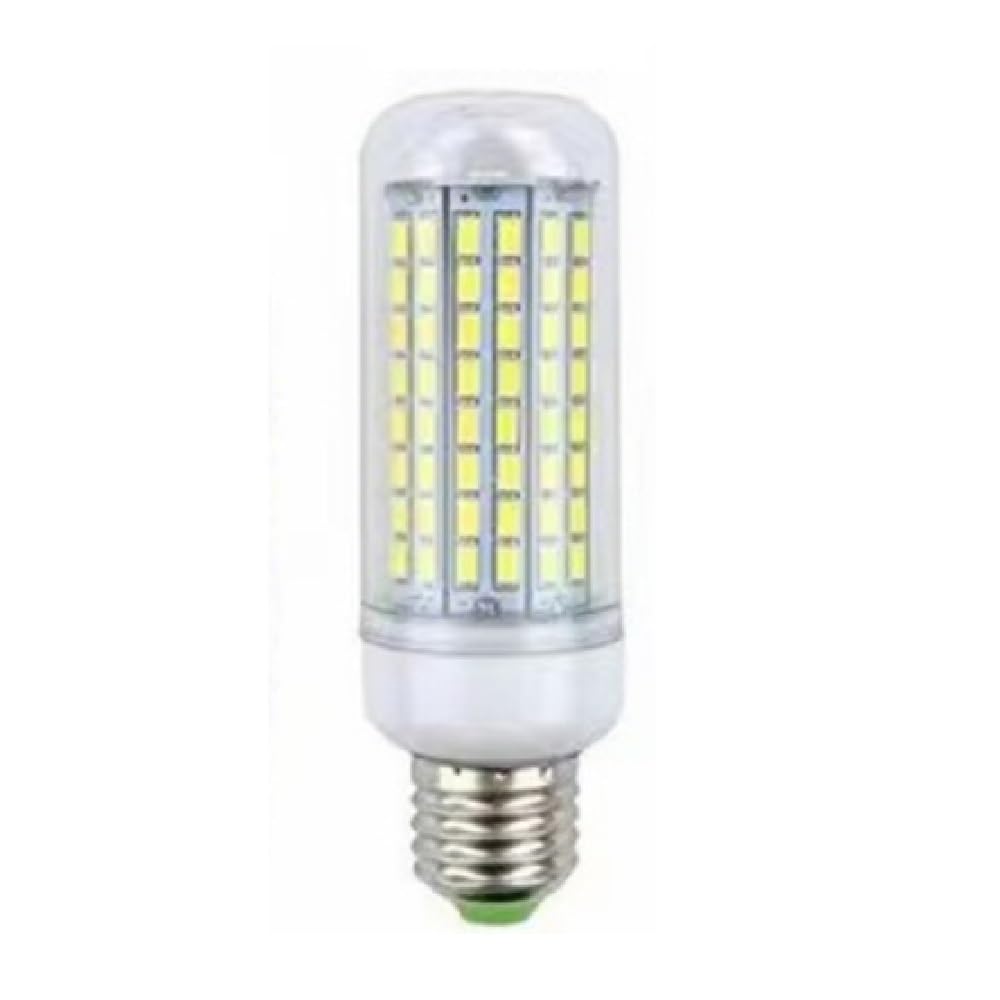 fengyan Casa bombillas, Paquete de 10 bombillas LED de maíz AC220V 5730SMD E27/E14 lámpara con base de tornillo lámparas for la habitación del hogar Familiar Lámpara(E27 Warm White,144 LEDs)