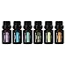 Pure Essential Oil Works Top 6 Collection, 100% Pure, Natural, Paraben-Free and Therapeutic Grade with Euro-Style Dropper, .33 Ounces Each, 6-Count