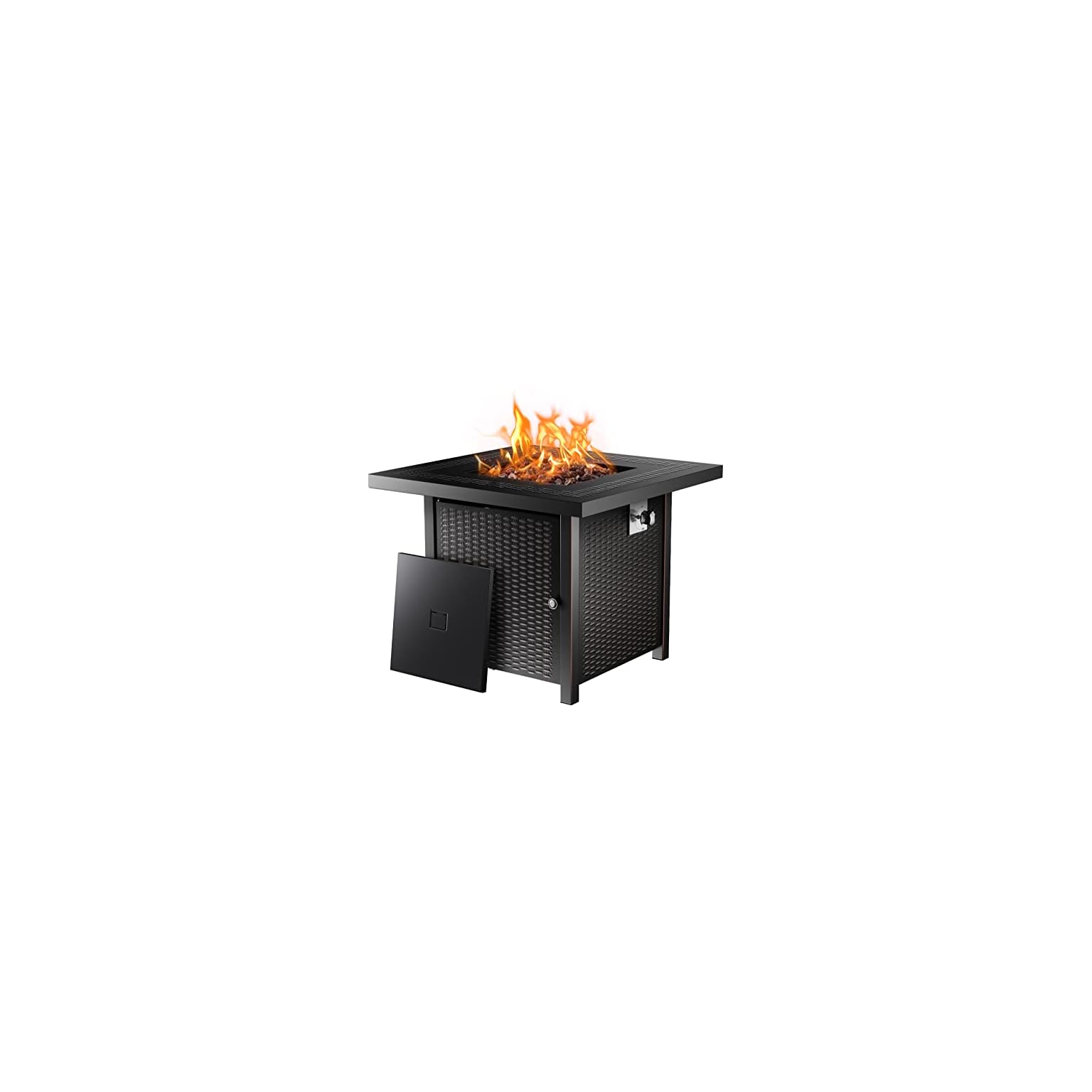 Ciays Propane Fire Pits 28 Inch Outdoor Gas Fire Pit, 50,000 BTU Steel