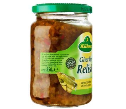 KUHNE Gherkin Relish Sweet Pickle With Crunchy Gherkins – 350g