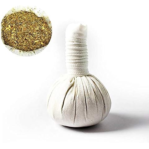 Kitama Kräuterstempel Thai Kräuter 150g (Gramm) 20 Stück - für traditionelle Massagen & Wellness - 100% natürliche Zutaten Cover