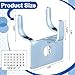 Tandefio Pegboard Hooks Metal Prong Hook Peg Board for Hanging Hangers for Wall Picture Jewelry Display Tool(Silver,25 Pcs)