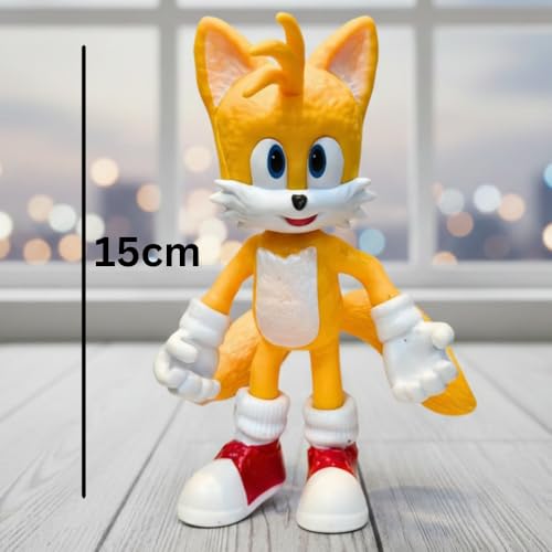 Image of Blue Aura Cartoon Game Action Figure Height-15cm Toy Figure | SS-NC Yellow