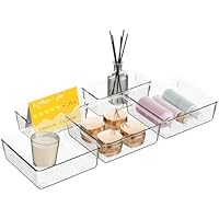 5-Piece Clear Plastic Drawer Organizer Set only .50: eDeal Info