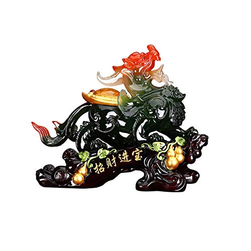 Pièce de table Pi Xiu et statuette Feng Shui de bonne chance