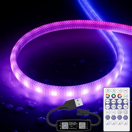Tira LED Neon Multicolor WS2812B 3.2FT con Controlador miniatura 1