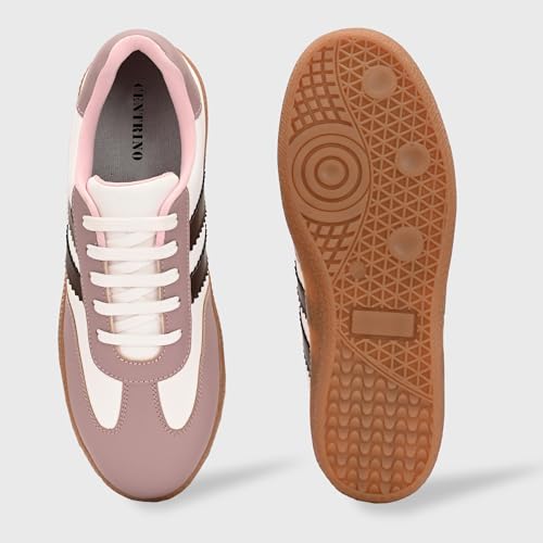 Image of Centrino Women Sneaker | Cushioned Insole for Comfort | Stylish Lace-Up Design | Perfect for Casual Outfit for Girls (9781)