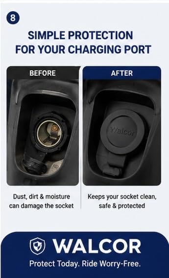 Image of WALCOR Charger Socket Dust Cap Cover Compatible with Suzuki Access 125 BS6, Burgman Street 125 BS6 and Avenis
