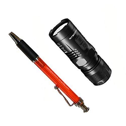 Nitecore EC11 LED Flashlight XM-L2(U2) with Free Pen, 900 lm, Black