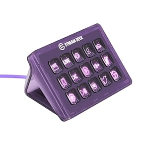 Elgato Stream Deck MK.2 Atomic Purple (Edición Limitada) – Controlador de estudio, 15 teclas macro, activa acciones en apps y software como OBS, Twitch, âYouTube y otros, funciona en Mac y PC
