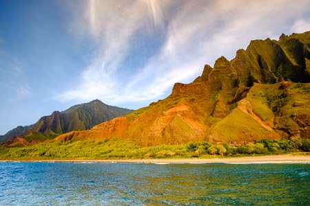 Tableau de Na Pali Coastline Kauai Hawaii 50x30 cm pour habiller un mur