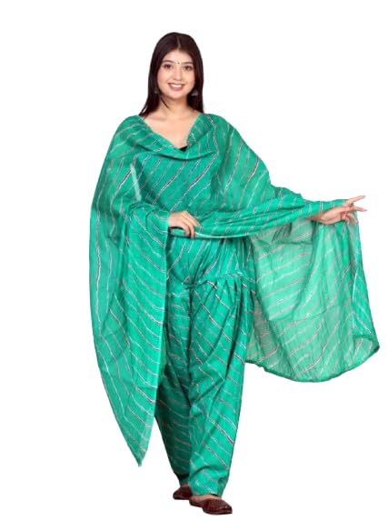 kayastha creation Women's Printed Patiala Salwar with Dupatta Set | Ethnic Cotton Blend Bottomwear | Comfortable Daily & Festive-Wear-picture-53