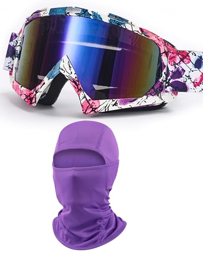 immoono Purple Blossom MX Goggle