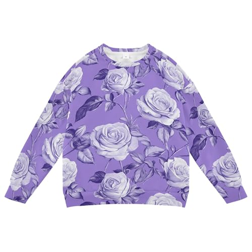 JUNZAN Safari Rose Purple Little Boys Hooded Sweatshirt Crewneck Tops Clothing Shirts Athletic 4T