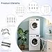 Anlvxin Upgraded SKK-7A SKK8K Dryer Stacking Kit - Replacement for Samsung 27-Inch Front-Load Washers and Dryers - laundry stacking kit Replaces SKK-7A, SK-5A, SK-5AXAA, SKK-8K
