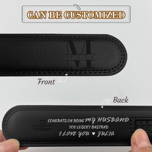 HJX Personalized Belts For Men - Custom Belt Buckles Gift For Men,Belt Personalized for Your Dad Boyfriend Father's Day Gifts2