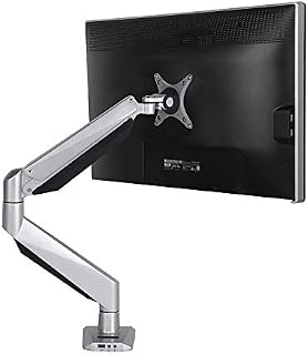 FLEXIMOUNTS D7L Heavy Duty Gas Spring Swing Monitor Arm Desk Stand Monitor Mount Fits for 10"-30" Monitor Weighting 6-15KG