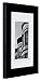 Gallery Solutions Black Wall or Tabletop Picture Double White Image 8X10 FRAME, 8