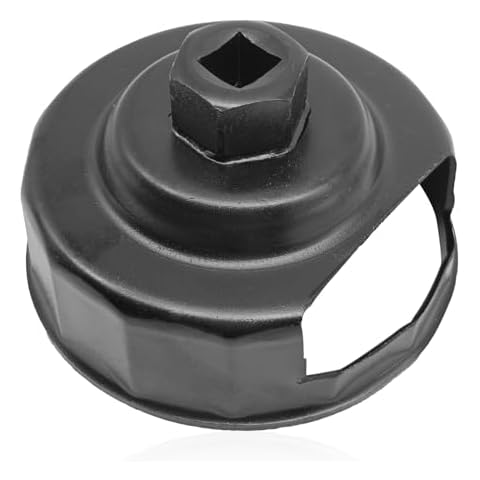 BSAMZO Oil Filter Wrench Tool for harley, Oil Filter Cap Removal Tool Socket For 1984-2021 Harley Davidson Motorcycle Oil Change Filters with 76 x 14 Flutes (Except '15-later XG) Cover