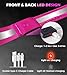 VIREOGEAR Rechargeable LED Reflective Belt Sash – High Visibility Safety Gear with 5 Colors 11 Light Modes, Adjustable Strap for Night Dog Walking, Running & Biking