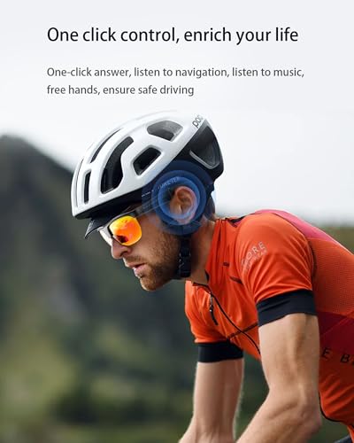 Image of Coucur Bluetooth Glasses with Bluetooth Speaker-No Camera Smart Glasses UV Protection Polarized Sunglasses, Touch Control, Open Earbuds for Athletic & Outdoor, Unisex (Black Lens)