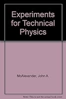 Experiments for Technical Physics 0205060889 Book Cover