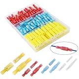 CESFONJER 170個の弾丸ワイヤーコネクター圧着端子|絶縁圧着端子|ブレットバットコネクタ|絶縁されたオス/メスコネクタ