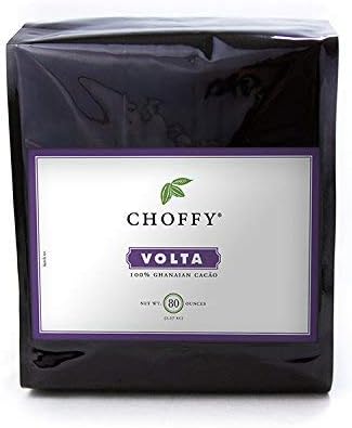 Choffy Brewed Cacao Coffee Alternative Substitute - 80 Oz Volta Medium Flavor - Caffeine Free Brew Cacao Ground Drinking for Coffee and Dark Chocolate Lovers, Healthy Rich Chocolate Drink, Nutrients for Mood & Energy