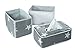 Produktbild roba Pflege Organiser Set 'Little Stars', 3tlg, Aufbewahrungsbox Set, 2 Boxen für Windeln & Wickelzubehör, 1 Dekobox für Feuchttücher