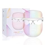 haoyehome Upgraded 7 Color LED Face Mask Light Therapy, led mask therapy facial LED suitable for hom