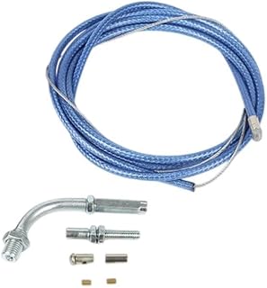 Cable del acelerador ajustable de 90 grados para motocicletas de 220 cm de longitud para un control mejorado (azul)