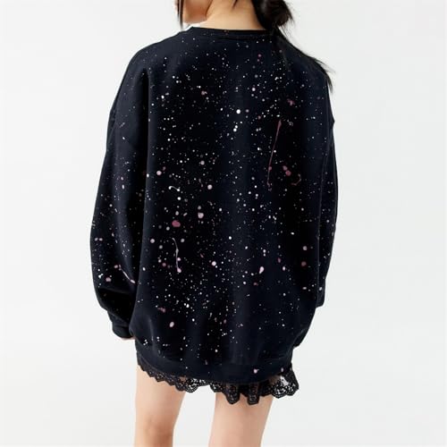 Miqil Women Cute Fairycore Bow Knot Printed Sweatshirt Y2k Loose Fit Long Sleeve Crewneck Girly Sweater Coquette Fall Outfits3