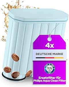 Milux 4x Ersatzfilter für Philips AquaClean