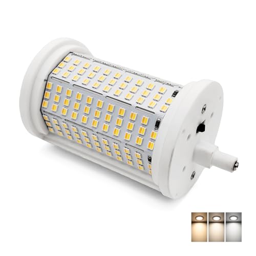 QLEE 118mm R7s Lampadina LED 50w Con Luce A 3 Colori (3000k/4000k/6000k) Equivalente 500w Alogena No Dimmerabile J Tipo Lineare Doppia Estremità Lampadine Per Lampade Da Terra Paesaggio Casa