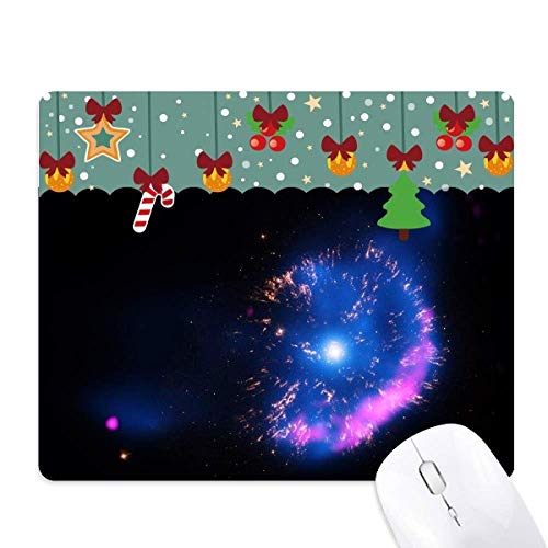 Alfombrilla de ratón con nebulosa brillante y base antideslizante