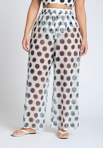 ELOQUII Women's Plus Size Wide Leg Cover-Up Pant2