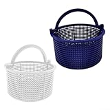 Cesta de repuesto para skimmers automáticos Hayward B168 modelo SPX1096CA para una mejor gestión de los desechos de la piscina (azul y blanco)