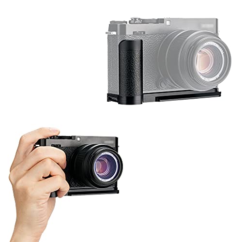 JJC Soporte de Metal en L para Fujifilm X-E4 sustituye a Fuji MHG-XE4, función de liberación rápida Tipo Arca de Aluminio
