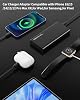 Cargador de auto retráctil, cargador rápido 4 en 1 para auto con USB-C y USB-A 8