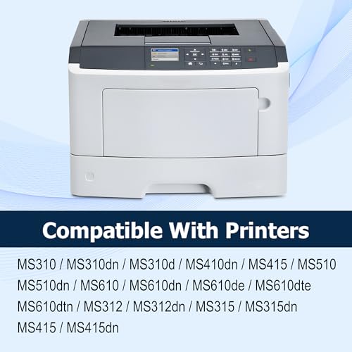 Image of 501H 50F1H00 Toner Cartridge Replacement for Lexmark MS312 MS410 MS510 | Compatible for Lexmark MS310dn MS312 MS312dn MS410dn MS510dn MS610dn MS315dn MS415dn Printer Toner