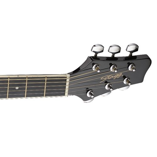 Stagg SW201BK Guitare acoustique Dreadnought Noir - Les Beatles, Paul McCartney, John Lennon, RIngo Starr, George Harrison Stagg SW201BK Guitare acoustique Dreadnought Noir – Image 4