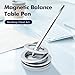 WEYWO Magnetic Floating Pen with Spiral Stand, Silver, Levitating Display,Luxury Aluminum Alloy,Futuristic Design,Pen for Women &Men,Desk Decor,Gift for Boss,Boyfriend,Leader