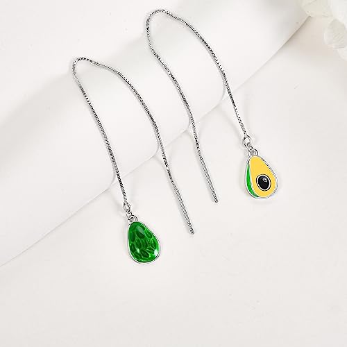 Butterfly/Axolotl/Ladybug/Cow/Spider/Avocado/Pearl/Palm Tree/Polaris/Leaf Earrings S925 Sterling Silver Animal Christmas Jewelry Gifts for Women Girls4