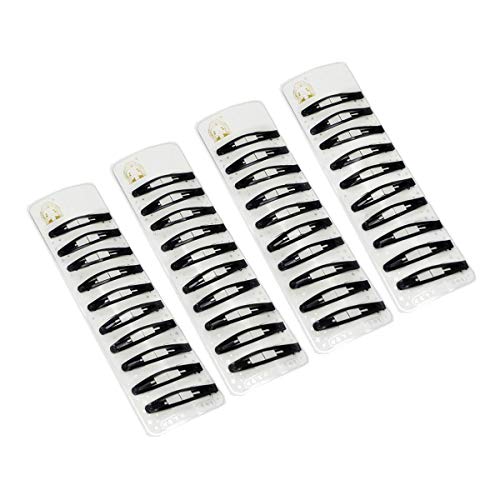 40 Pcs Girls Hair Clips No Slip Metal Snap Hair Clips Hair Barrettes Fashion HairPins Headwear Hair Accessories Black Hair Clips for Women Girls
