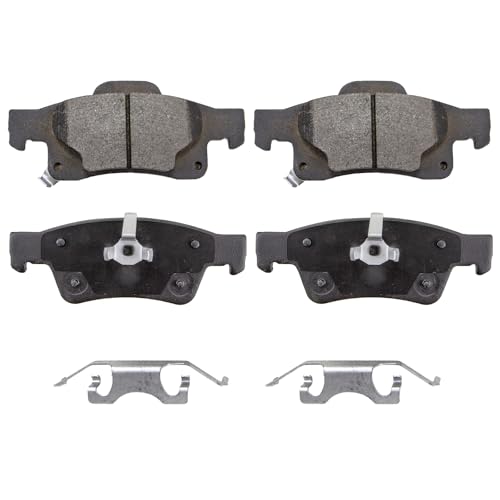Image of 4PCS Ceramic Power Stop Rear Brake Pads, Automotive Replacement Brake Pads for 2011-2018 For Dodge, for Durango 2011-2019, for Jeep Grand, for Cherokee