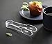 New Star Foodservice Utility Tong, High Heat Plastic, Scalloped, Set of 12 (6-Inch, Clear)