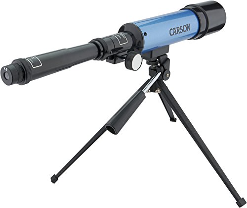 Telescópio Refrator Carson AIM com Ampliação 17,5 a 78 vezes e tripé de mesa 5 412YQWZd4hL