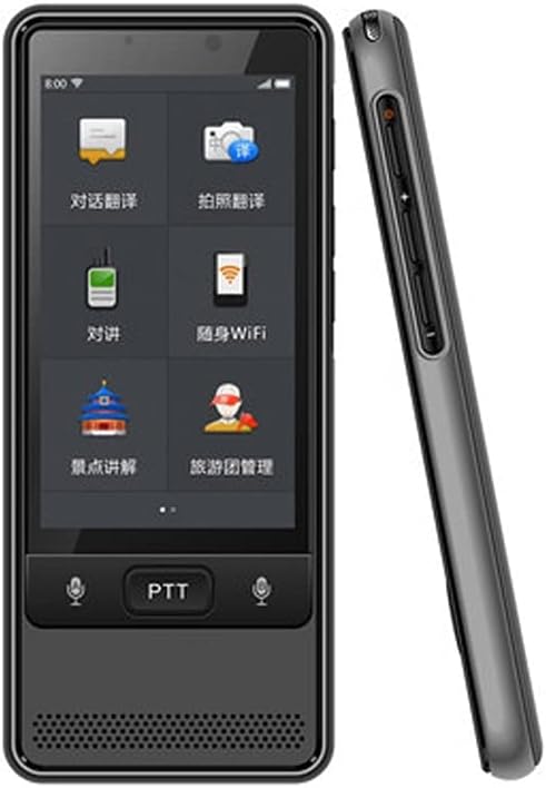 Smart Instant Voice Translator: 112 Languages, Touch Screen, Photo Scanner, WiFi/Offline Portable Device - Black