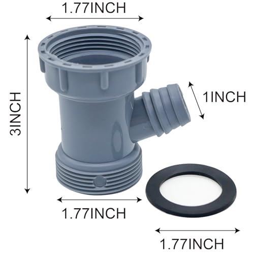 Adaptador para desagüe de fregadero de cocina Y de 2 piezas miniatura 2